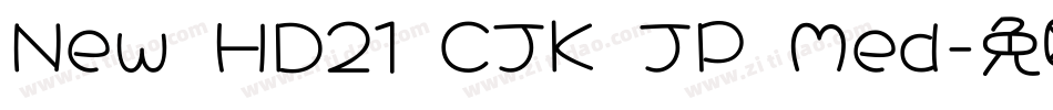 New HD21 CJK JP Med字体转换